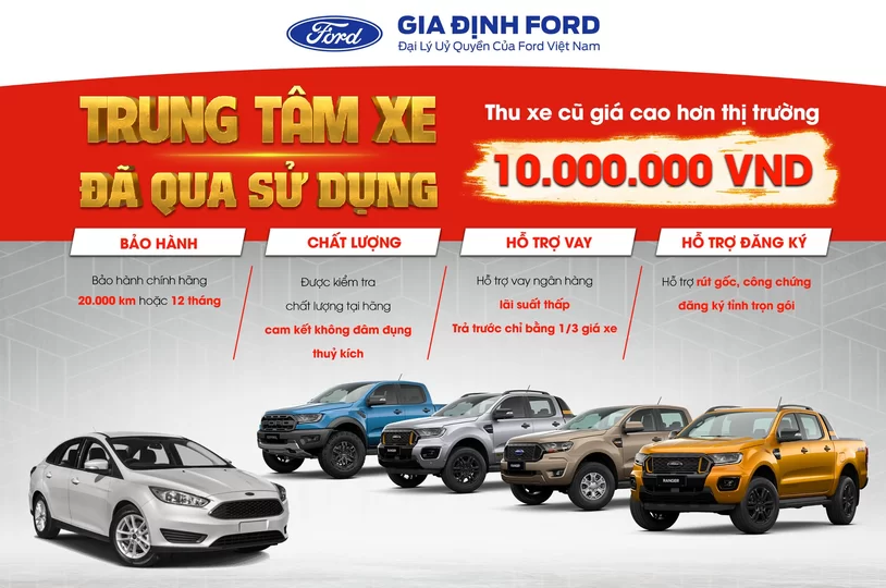 Trung tâm xe qua sử dụng tại Gia Định Ford
